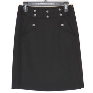 NWT Club Monaco Black Pencil Skirt Size 2